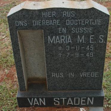 STADEN Maria M.E.S., van 1945-1949