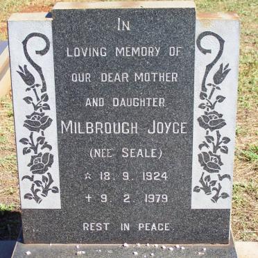 STOCKENSTROM Milbrough Joyce nee SEALE 1924-1979