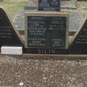 STEYN Lucas Cornelis 1902-1972 &amp; Johanna Magrietha LOUW 1913-1969