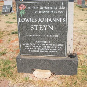 STEYN Lowies Johannes 1944-2008