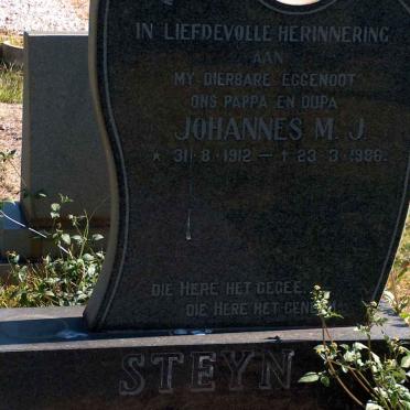 STEYN Johannes M.J. 1912-1986