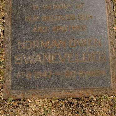 SWANEVELDER Norman Owen 1947-1984