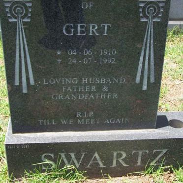 SWARTZ Gert 1910-1992