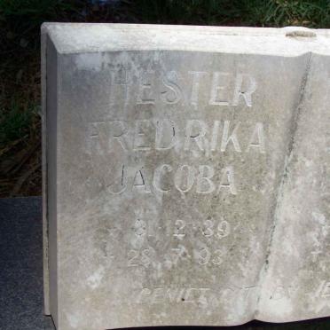 SWANEPOEL Marthinus Alarus 1937- &amp; Hester Fredrika Jacoba 1939-1993