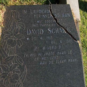 SWANEPOEL David Schalk 1918-1981