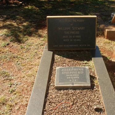 SHEPHERD William Stewart -1965 &amp; Josephine 1905-1978