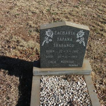 SHABANGU Zacharia Bafana 1967-1969