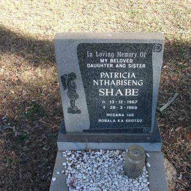 SHABE Patricia Nthabiseng 1967-1968