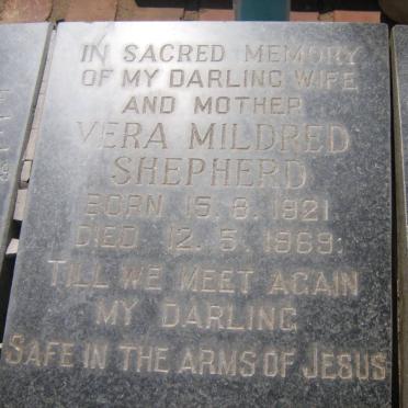 SHEPHERD Vera Mildred 1921-1969