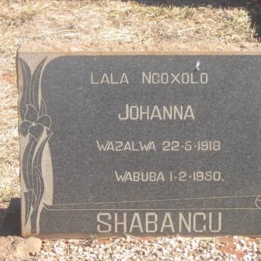 SHABANGU Johanna 1918-1950