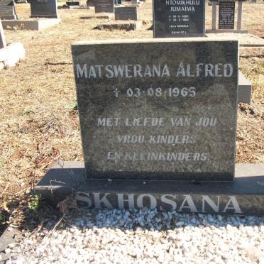 SKHOSANA Matswerana Alfred -1965