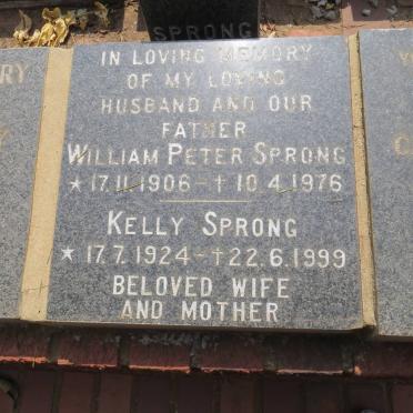 SPRONG William Peter 1906-1976 &amp; Kelly 1924-1999