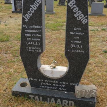 TALJAARD J.H.J. 1932-2003 &amp; B.S. 1947-