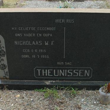 THEUNISSEN Nicholaas W.F. 1915-1955