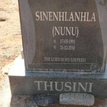 THUSINI Sinenhlanhla 1991-2010