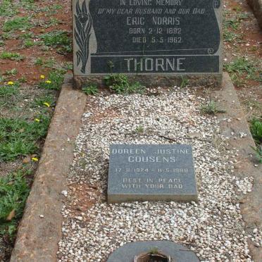 THORNE Eric Norris 1892-1962 :: COUSENS Doreen Justine 1924-1988