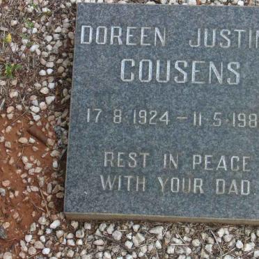 COUSENS Doreen Justine 1924-1988