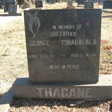 THAGANE George Tshabalala 1925-1966