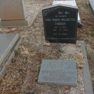 THIRION Andries Petrus 1905-1989 &amp; Anna Maria Magrietha 1923-1978