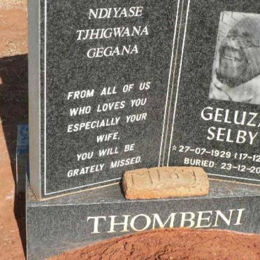 THOMBENI Geluza Selby 1929-2010