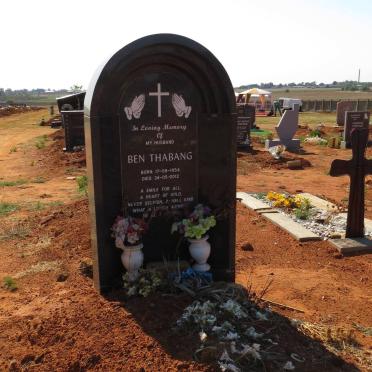THABANG Ben 1954-2012