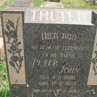TRUTER Peter John 1886-1953