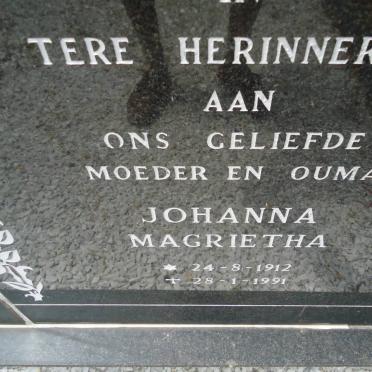 TOIT Carel Frederick Boshoff, du 1910-1980 &amp; Johanna Magrietha 1912-1991