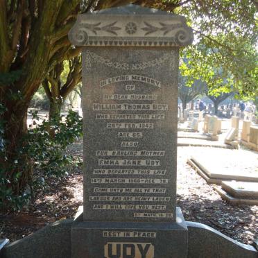 UDY William Thomas -1942 &amp; Emma Jane -196?