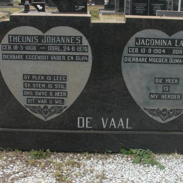VAAL Theunis Johannes, de 1908-1970 &amp; Jacomina Lawisa 1904-1985
