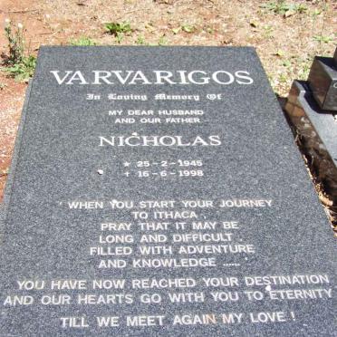 VARVARIGOS Nicholas 1945-1998