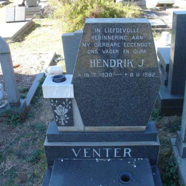 VENTER Hendrik J. 1930-1982
