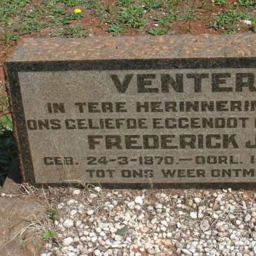 VENTER Frederick J.S. 1870-1960