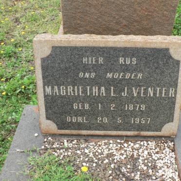 VENTER Magrietha L.J. 1879-1957