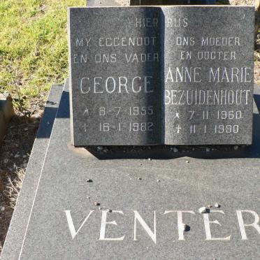 VENTER George 1955-1982 &amp; Anne Marie Bezuidenhout 1960-1990