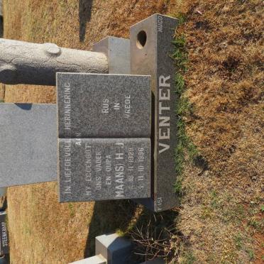 VENTER H.J. 1929-1996