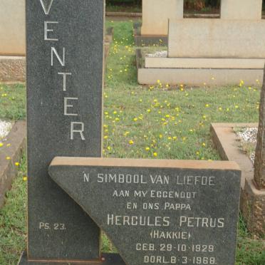 VENTER Hercules Petrus 1929-1968
