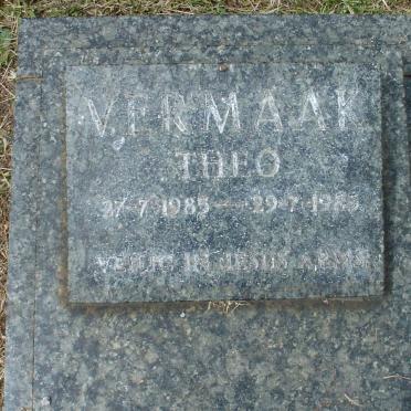 VERMAAK Theo 1985-1985