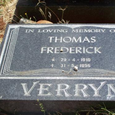 VERRYN Thomas Frederick 1910-1995