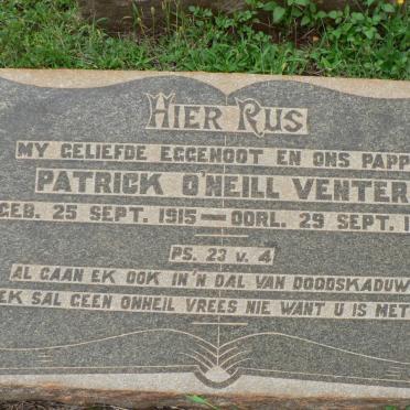VENTER Patrick O'Neill 1915-1945