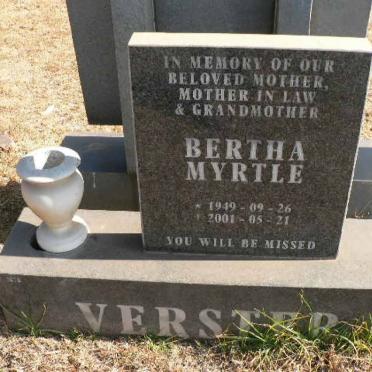 VERSTER Bertha Myrtle 1949-2001