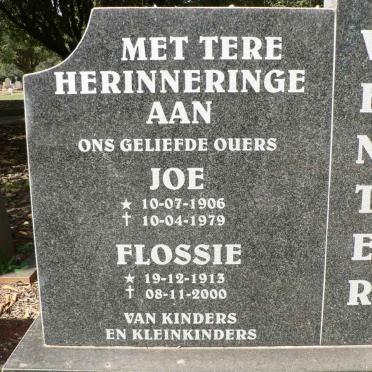 VENTER Joe 1906-1979 &amp; Flossie 1913-2000