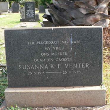 VENTER Susanna K.F. 1915-1975