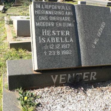VENTER Hester Isabella 1917-1982