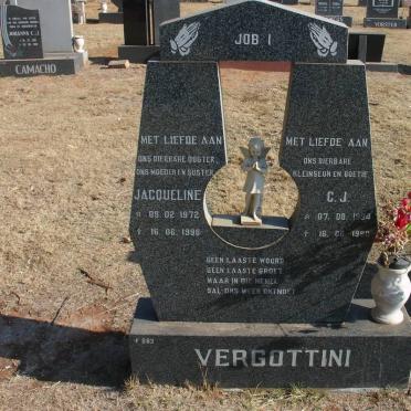 VERGOTTINI Jacqueline 1972-1998 ::VERGOTTINI C.J. 1994-1998