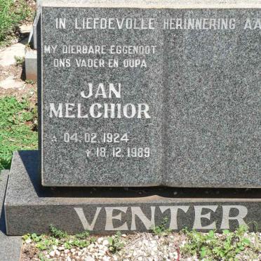 VENTER Jan Melchior 1924-1989