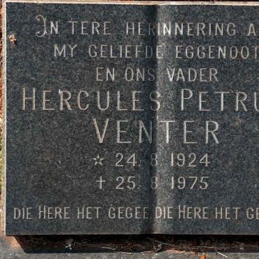 VENTER Hercules Petrus 1924-1975