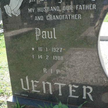 VENTER Paul 1927-1988