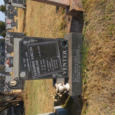 VENTER Gerhardus Cornelius 1970-1996 &amp; Sunelda 1972-