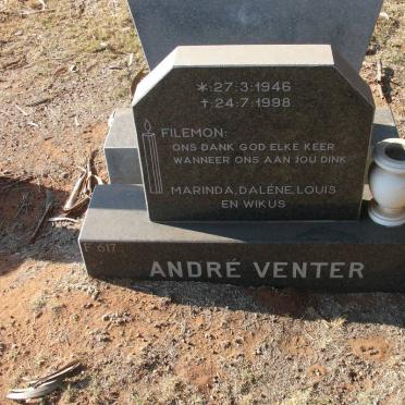 VENTER André 1946-1998