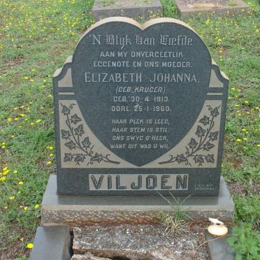 VILJOEN Elizabeth Johanna nee KRUGER 1913-1960